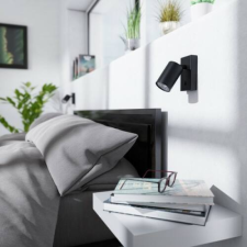 Rendl DUDE fali lámpa fekete 230V LED GU10 9W világítás