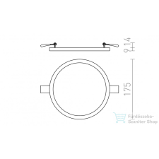 Rendl HUE R 17 süllyesztett lámpa króm 230V LED 18W 3000K R12767 világítás