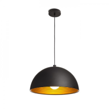 Rendl Light CARISSIMA 40 függö lámpa matt fekete/aranysárga 230V E27 42W világítás