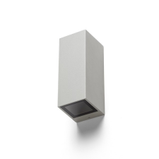 Rendl Light DESMOND II fali lámpa ezüstszürke 230V GU10 2x35W IP44 kültéri világítás