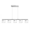 Rendl Light ESTRA V függö lámpa fehér tiszta üveg 230V LED 5x5W 3000K