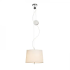 Rendl Light LEVITA összehúzható függeszték fehér króm 230V E27 42W