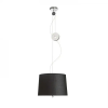 Rendl Light LEVITA összehúzható függeszték fekete króm 230V E27 42W