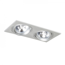 Rendl Light PASADENA G53 SQ II szálcsiszolt alumínium 12V G53 2x50W világítás