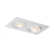 Rendl Light PASADENA GU10 SQ II süllyesztett lámpa szálcsiszolt alumínium 230V GU10 2x50W