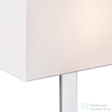 Rendl PLAZA M asztali lámpa fehér króm 230V E27 42W R11983 világítás
