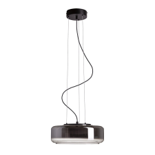 Rendl RENDL R14400 NAOMI LED függőlámpatest, üveg füstüveg/tejüveg/fekete világítás