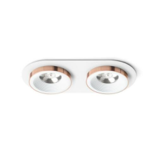 Rendl SHARM R II süllyesztett lámpa fehér réz 230V LED 2x10W 24° 3000K világítás