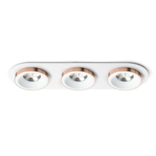 Rendl SHARM R III süllyesztett lámpa fehér réz 230V LED 3x10W 24° 3000K világítás