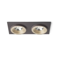 Rendl SHARM SQ II süllyesztett lámpa gyöngyházarany/barna 230V LED 2x10W 24° 3000K világítás