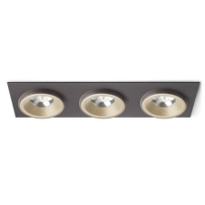 Rendl SHARM SQ III süllyesztett lámpa gyöngyházarany/barna 230V LED 3x10W 24° 3000K világítás