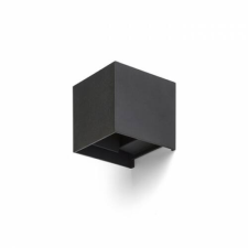 Rendl TITO SQ DIMM fali lámpa fekete 230V LED 2x3W IP65 3000K kültéri világítás