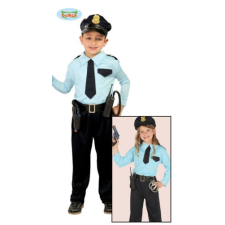  Rendőr járőr halloween farsangi jelmez szett - gyerek (méret: L) jelmez