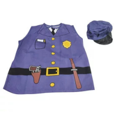  Rendőr mellény és kalap jelmez