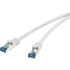 Renkforce RJ45-ös patch kábel, hálózati LAN kábel, tűzálló, CAT 6A S/FTP [1x RJ45 dugó - 1x RJ45 dugó] 5 m szürke, Renkforce kábel és adapter