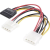 Renkforce SATA - IDE Y tápkábel átalakító [1x IDE dugó, 4 pólusú - 1x SATA alj 15 pólusú, IDE aljzat 4 pólusú] Renkforce 975476 (RF-2926428)