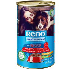 Reno marha kutyakonzerv felnőtt kutyák számára 1240g kutyaeledel