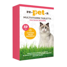 Repeta multivitamin tabletta macskák részére 50x vitamin, táplálékkiegészítő macskáknak