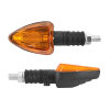 Replay háromszög alakú narancssárga-fekete univerzális irányjelző, visszajelzővel, rövid, CEE engedéllyel (párban) (izzó: 12V 21W BA9S - G11) (méret: 83x37x27 mm) REPLAY Elektronika Világítások Indexek