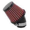Replay KN XL egyenes légszűrő fekete-piros, 45° könyökkel, Ø35-28 mm REPLAY Motor alkatrészek Légszűrők Légszűrők (tuning, univerzális)