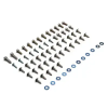 Replay MBK 50 NITRO 1997-2012 / YAMAHA 50 AEROX 1997-2012 idomrögzítő készlet (csavar + alátét, acél), króm REPLAY Motor alkatrészek Csavarok és alkatrészek