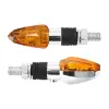 Replay Univerzális irányjelző MICRO "Arrow" - izzós, narancssárga-króm, CEE engedélyes (pár) (Hossz: 54mm - Mag: 20mm - Szél: 21mm) REPLAY  Elektronika Világítások Indexek