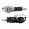 Replay univerzális irányjelző mini ovális, átlátszó-karbon (L 71 mm - M 28 mm - Sz 38 mm) (pár) REPLAY Elektronika Világítások Indexek