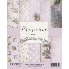 Reprint Papírkészlet - 6&quot; (15 cm) - Provence - Reprint Paper Pack (20 ív) decoupage papír