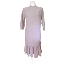  Reserved bézs kötött női ruha (méret: M) női ruha