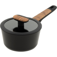 RESTO MON 93186 Rozsdamentes Acél Lábas Üveg fedővel Ø 16cm 1,4L - Fekete (93186) edény
