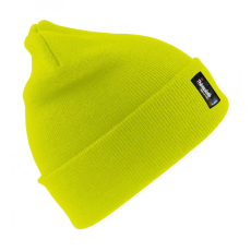 Result Caps Férfi téli sapka Result Caps Heavyweight Thinsulate™ Woolly Ski Hat Egy méret, Fluorescent Sárga