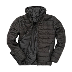 Result Férfi Kabát Kapucnis Hosszú ujjú Result Padded Jacket -XL, Fekete