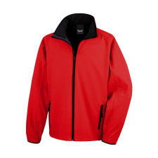 Result Férfi Softshell Hosszú ujjú Result Printable Softshell Jacket - 3XL, Piros/Fekete férfi kabát, dzseki