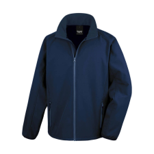 Result Férfi Softshell Hosszú ujjú Result Printable Softshell Jacket - 3XL, Sötétkék (navy) férfi kabát, dzseki