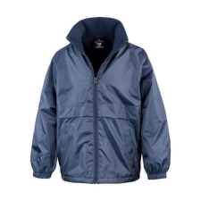 Result Gyerek Kabát Kapucnis Hosszú ujjú Result CORE Junior Microfleece Lined Jacket -XL (11-12), Sötétkék (navy) gyerek kabát, dzseki