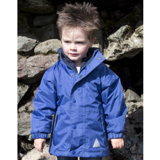 Result Gyerek Kabát Kapucnis Hosszú ujjú Result Junior Reversible Stormproof Jacket -XL (11-12), Királykék/Sötétkék