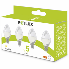 RETLUX REL 35 LED Gyertyaizzó 5W 430lm 3000K - Meleg fehér (4db / csomag) (REL 35) izzó