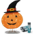RETLUX RHW 012 Textil tök dísz 30 LED WW Halloween Dekoráció