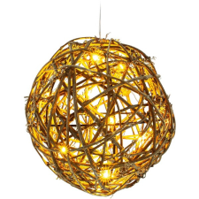 RETLUX RXL 257 10 LED/2x AA/meleg fehér rattan labda karácsonyi gömbfüzér karácsonyfa izzósor