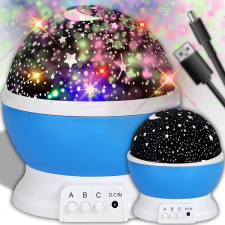 Retoo 360°-ban forgó LED projektor és Éjjeli lámpa 3W - kék éjjeli fény