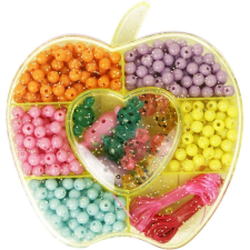 ReToys Műanyag gyöngyfűző készlet - többféle  Ajánlott 3-6 éves korig lányoknak (80753) kreatív és készségfejlesztő