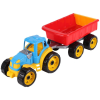 ReToys Műanyag traktor utánfutóval - 53 cm  Ajánlott 3-6 éves korig fiúknak (03347)