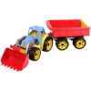 ReToys Műanyag traktor utánfutóval - 65 cm, többféle  Ajánlott 3-6 éves korig fiúknak (03349)