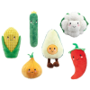 ReToys Plüss zöldségek, 16 cm, 6 féle  Ajánlott 3-12 éves korig unisex (09013)