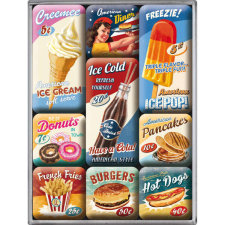  RETRO American Diner - Mágnes szett hűtőmágnes