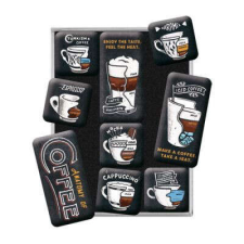 RETRO Anatomy Of Coffee - Mágnes szett hűtőmágnes