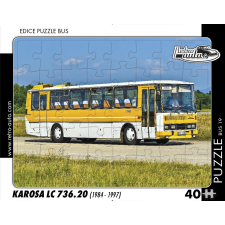 retro autók kirakó Karosa LC 736.20 busz puzzle, kirakós
