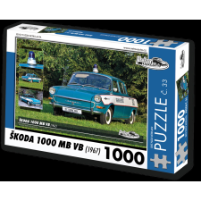  Retro autók puzzle Škoda 1000 MB VB 1967 1000 darab puzzle, kirakós