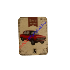  Retro autós (piros Lada) hűtőmágnes hűtőmágnes