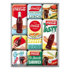 RETRO Coca Cola Delicious - Mágnes szett hűtőmágnes
